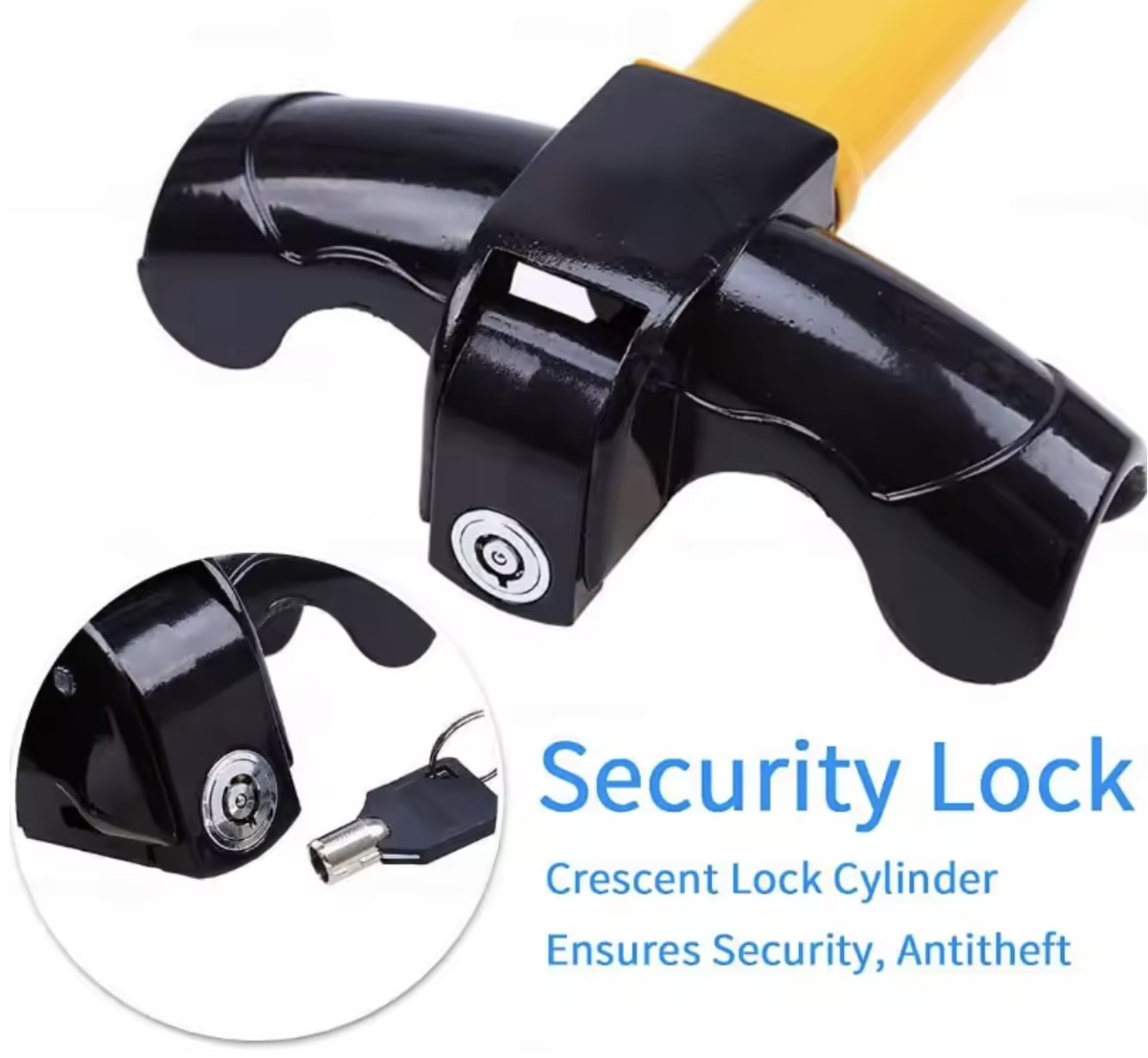 Car Steering Wheel Lock Universal Heavy Duty Stainless Lock Anti-theft